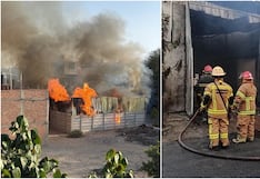 Ica: voraz incendio destruye ferretería en el sector de Menorca