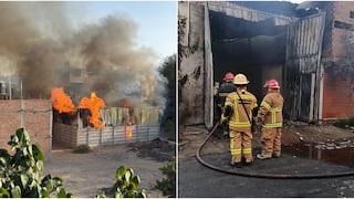 Ica: voraz incendio destruye ferretería en el sector de Menorca