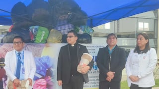 Chincha: Hospital Toche Groppo entrega colecta de abrigos a la parroquia Nuestra Señora de Fátima