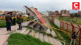 Huancayo: Techo del estadio más importante de Chilca colapsa por lluvias 