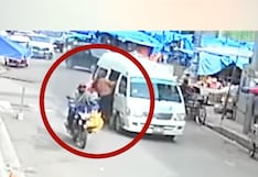 Juliaca: madre y bebé caen de combi en movimiento y resultan heridos