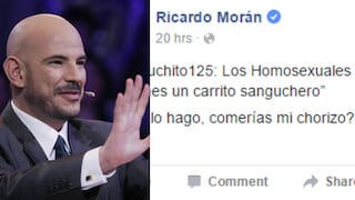 Esto es lo que pasa cuando intentas ser homofóbico con Ricardo Morán (VIDEO)