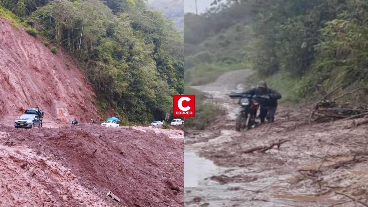 Pasco: deslizamientos en Oxapampa dejan incomunicados a distritos de Pozuzo y Huancabamba. Composición: Diario Correo.