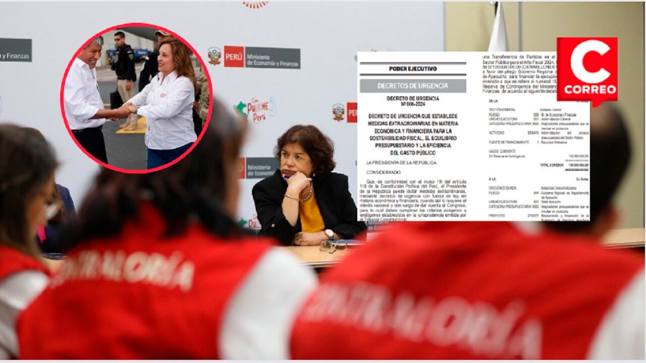 La Contraloría desplegó un operativo en el Ministerio de Economía y Finanzas.