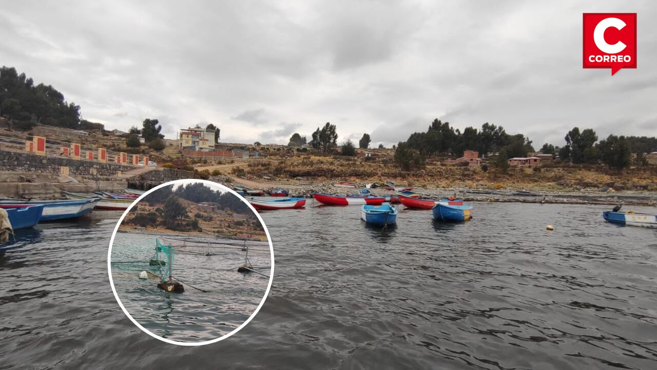 PUNO: Fuertes vientos destruyen jaulas de truchas en Lago Titicaca