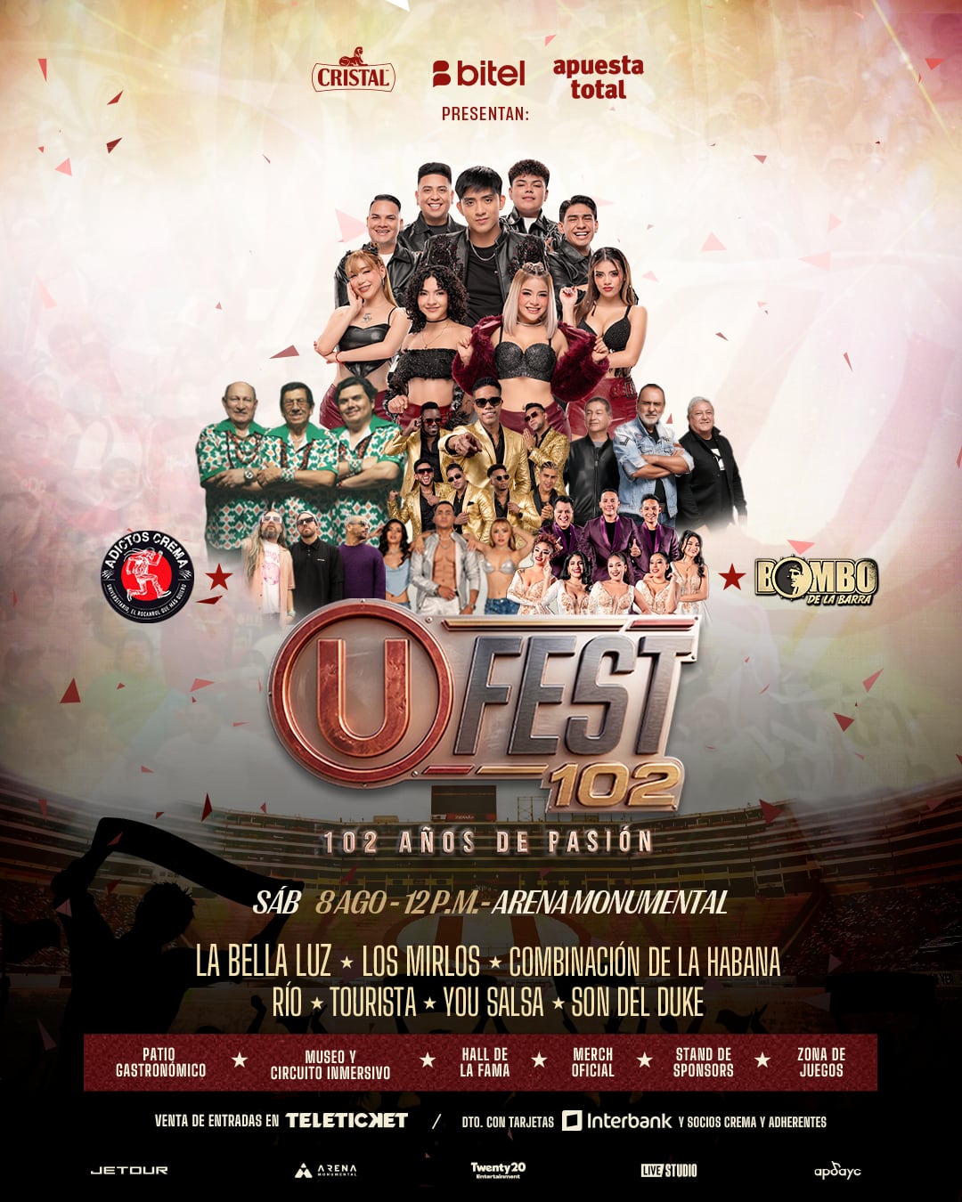 Así será el evento de Universitario por su aniversario.