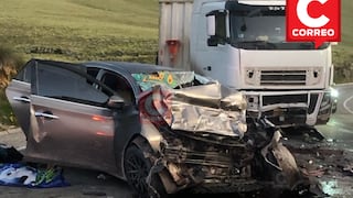 Carretera Central: Cinco muertos en trágico choque frontal entre auto y camión