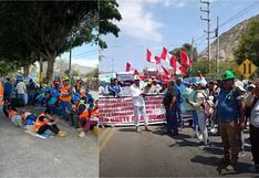 Nasca: mineros artesanales acatan octavo día de paro y bloquean carretera en El Ingenio