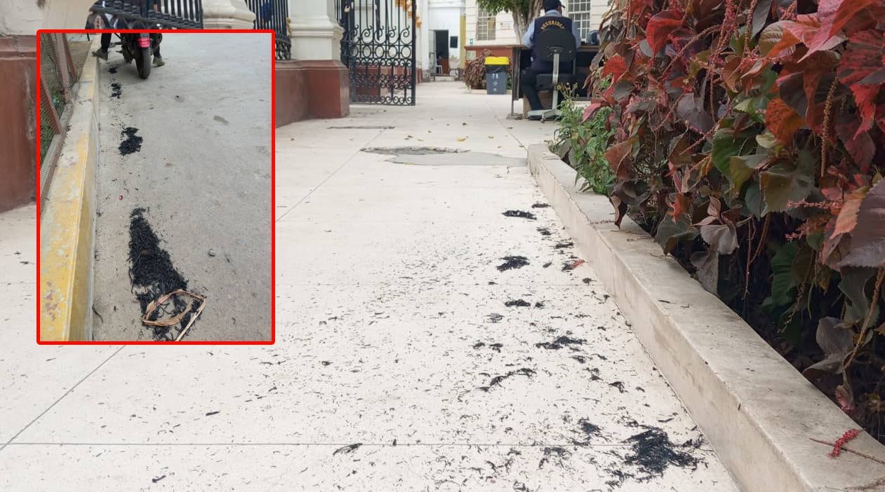 Residuos de cenizas llegaron hasta al hospital Las Mercedes.