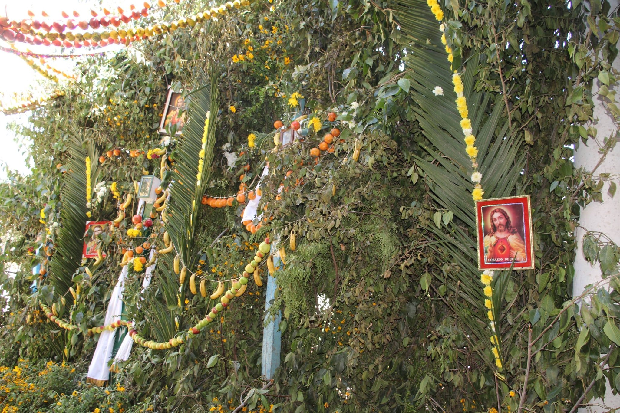 Tradicionales "monte altares" de las comunidades de Río Blanco y Tuahualque por Semana Santa 2026 . (Foto: Pampacolca-Tierra de Lindas Costumbres y Tradiciones/Facebook)