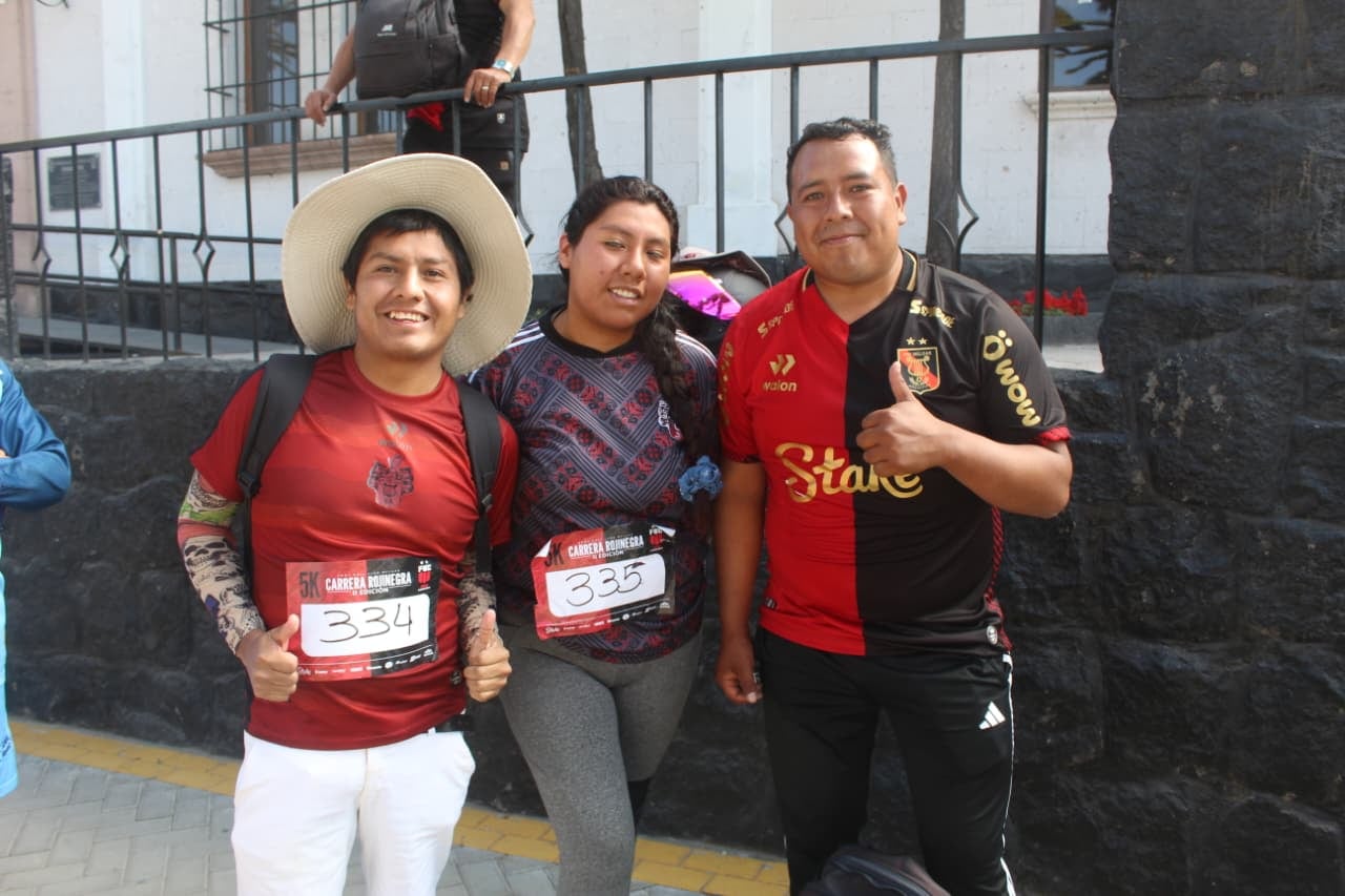 Carrera Rojinegra 5k por el aniversario del FBC Melgar. (Foto: Álvaro Figueroa/@photo.gec)