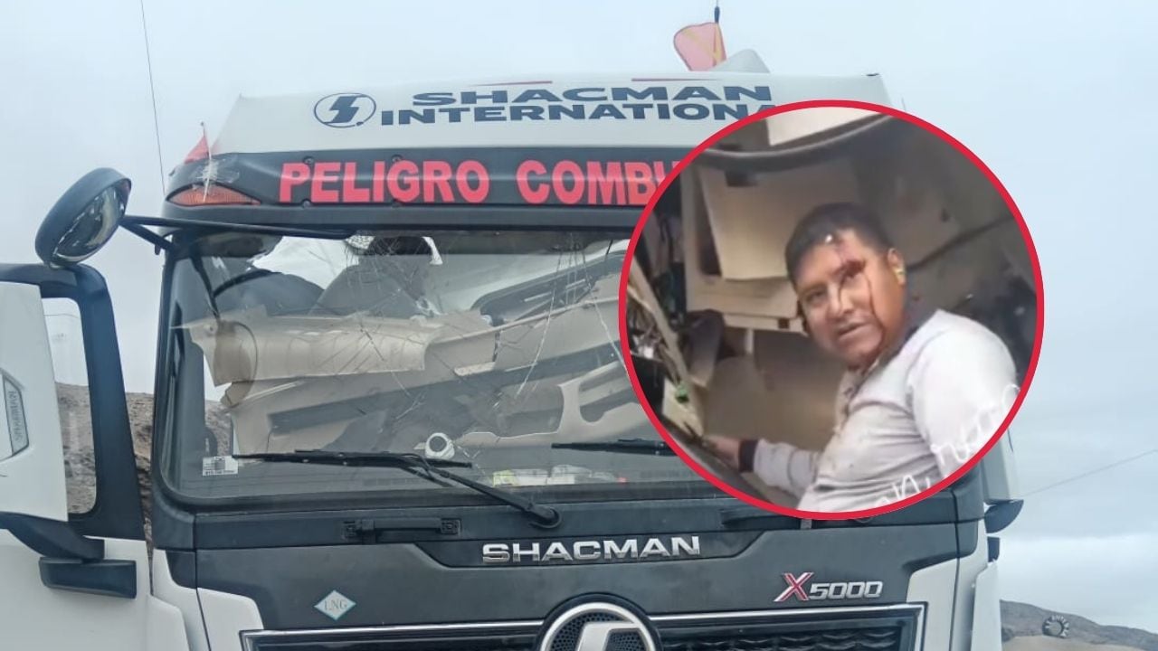 El conductor de cisterna de combustible que se salva de morir en la Panamericana Sur