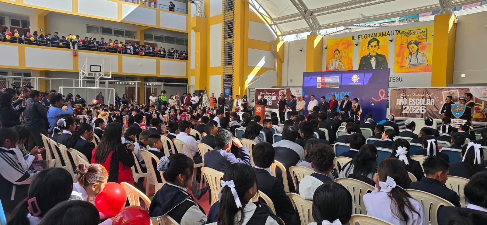 Inicio de labores escolares 2026 en Colegio Gran Amauta en Miraflores. (Foto: Jeamilett chirinos/@photo.gec)