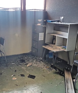 El área de Psiquiatría se quedó sin servicio eléctrico, tras incendio en el hospital Honorio Delgado (Foto: GEC)