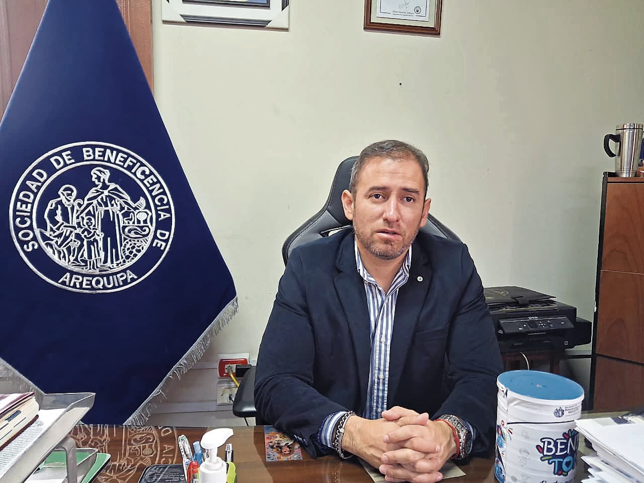 Gerente de la Beneficencia, Augusto Arce Paredes