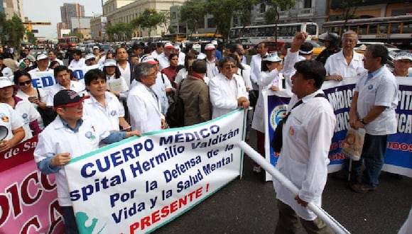 Minsa: Gremios de Salud inician paro nacional indefinido para exigir aumento salarial (Foto: Alexandro Saco)