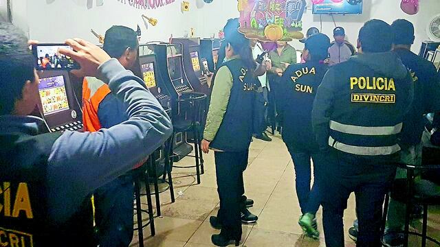 Intervienen casino clandestino e incautan máquinas tragamoneda