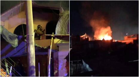 Chincha: familia logra escapar del fuego originado en el segundo piso de su casa