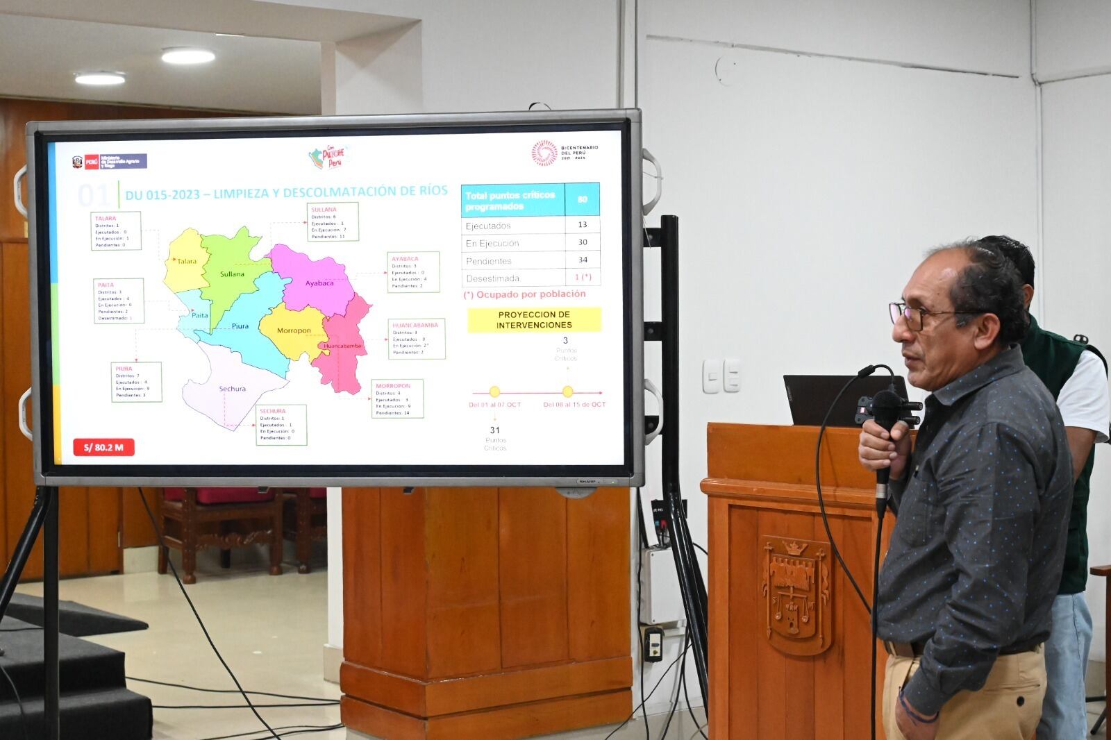 Equipo de la PCM se reunión con autoridades locales para coordinar acciones frente al FEN