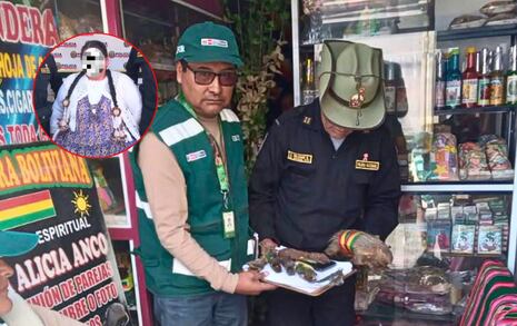 Detienen a comerciante que vendía cabezas de anaconda y animales disecados en Arequipa