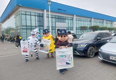 Trujillo: Utilizan muñecos para concientizar sobre el respeto a las señales de tránsito