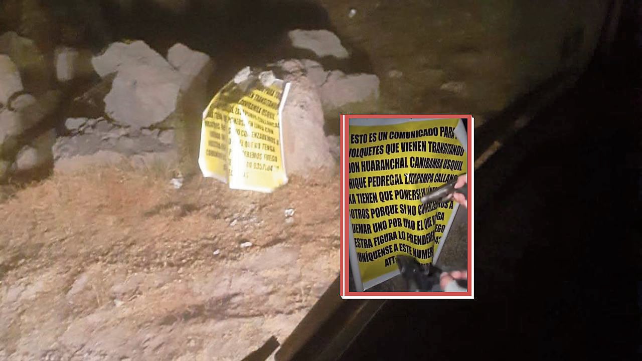 Banda que se hacen llamar “Los Lechuzas” también grabaron video para exigir a transportistas que circulan por esta zona para que paguen cupos.