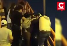Los Olivos: Joven estudiante es lanzado desde puente peatonal por presuntos delincuentes