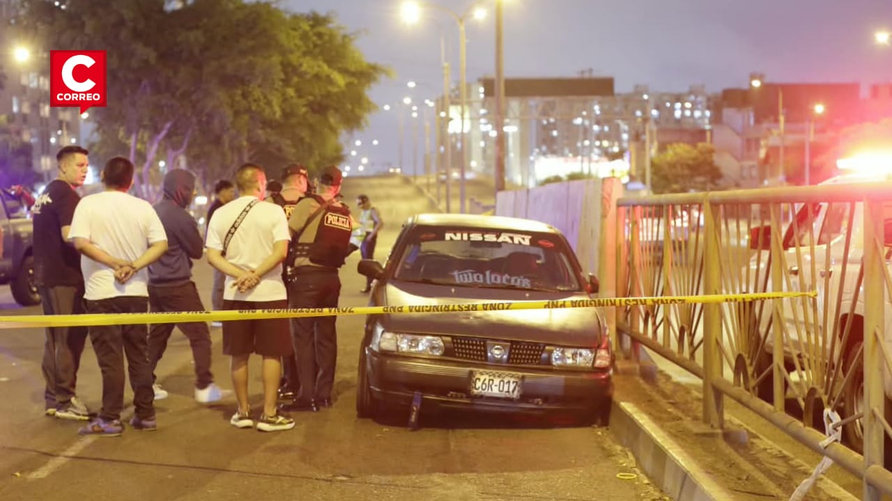 Sicarios acribillan a taxista en plena avenida Colonial. (@photo.gec)