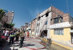 Arequipa: Vivienda de reciclador ardió en Paucarpata y bomberos se quedaron sin agua en emergencia