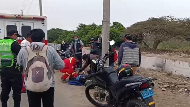 Motociclista resultó herido tras chocar contra un automóvil en Chincha