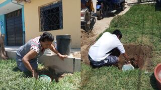 Emergencia en Piura: Los pobladores cavan huecos para buscar agua en las zonas bajas