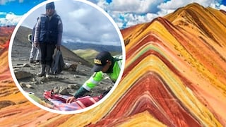 Cusco: Guía fallece en la Montaña de Siete Colores y seis turistas franceses resultan heridos (FOTOS)