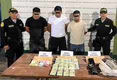 Trujillo: Policía detiene a tres personas con S/ 220 mil vinculados a minería ilegal