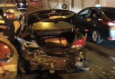 Conductor en presunto estado de ebriedad ocasionó cuádruple choque en San Martín de Porres