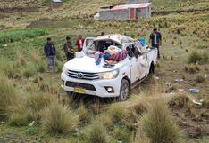 Puno: Cinco heridos tras el despiste de camioneta en la carretera Arequipa-Juliaca