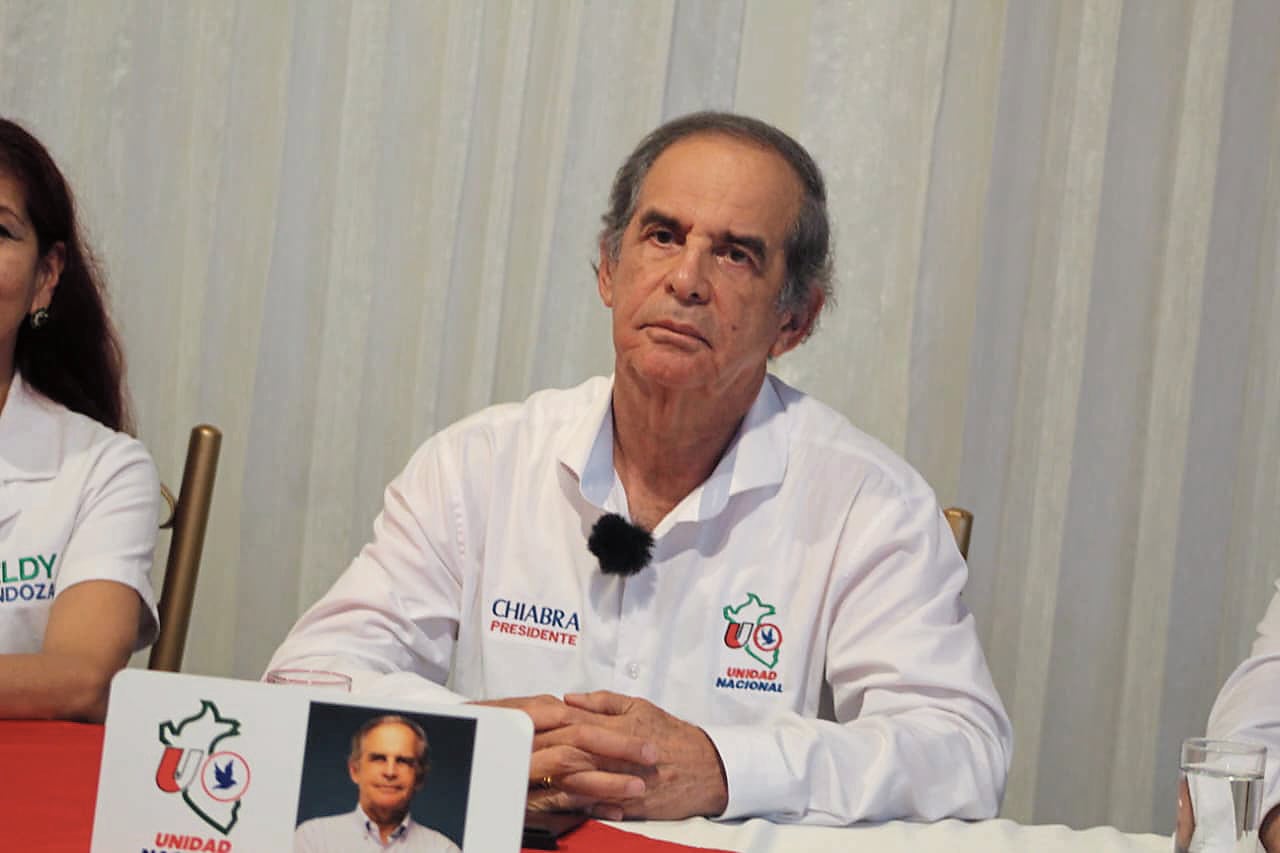 Roberto Chiabra, candidato presidencial por la alianza Unidad Nacional. (Foto: Álvaro Figueroa/@photo.gec)