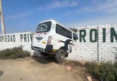 Trujillo: Combi con pasajeros se empotró en local