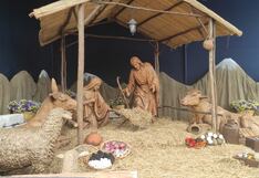 Este es el nacimiento del Niño Jesús en tamaño real de la Basílica Catedral de Arequipa (VIDEO)
