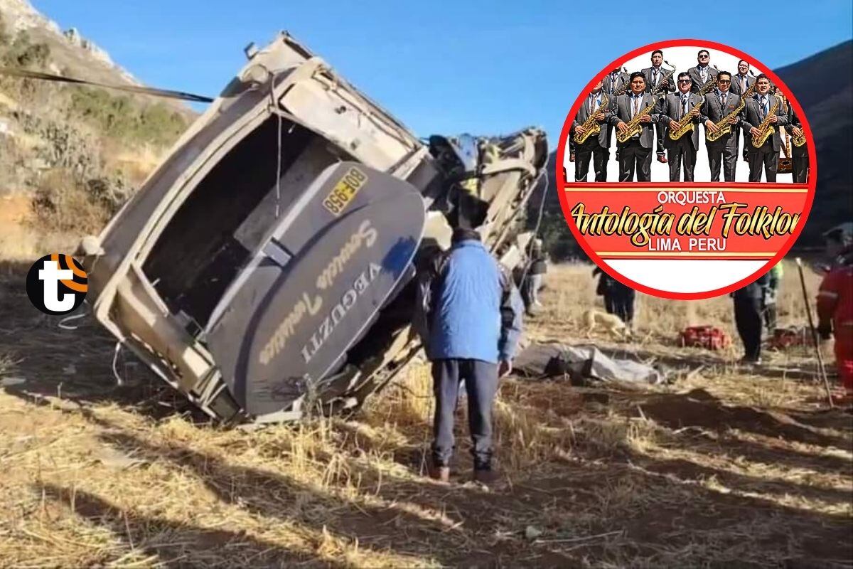 Tragedia en Tarma: bus de agrupación 'Antología del Folklore' sufre accidente y mueren 7 personas