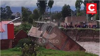 Junín: El momento exacto en que casas son arrasadas por el río Cunas, alrededor de 40 familias son evacuadas (VIDEO)