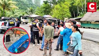 Chanchamayo: Policía rescata a tres personas que eran trasladadas amarradas en una minivan