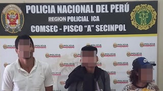 Pisco: caen presuntos integrantes de “Los malditos de Sinaloa” por tentativa de homicidio
