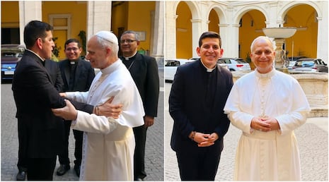 Padre Samuel David Miranda de San Andrés impulsa concurso para crear himno dedicado al Papa León XIV