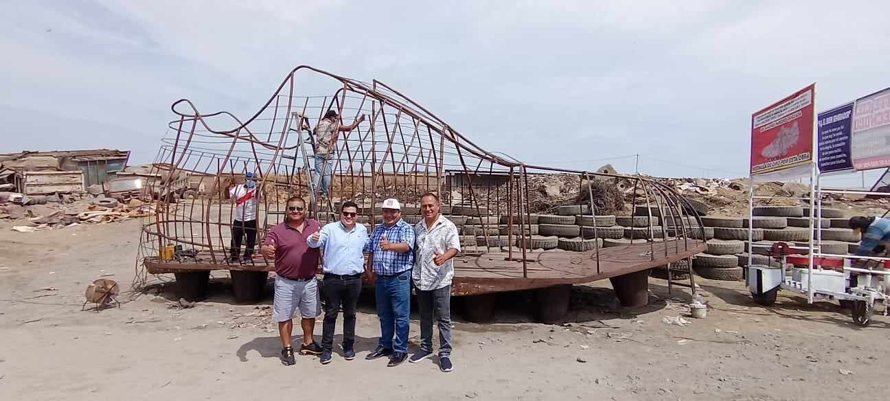 Para exhibirlo en el Festival Internacional de Primavera. Esta obra de la artesanía zapatera cuenta con dimensiones impresionantes: 10 metros de largo, 4.2 metros de alto y 3.6 metros de ancho.