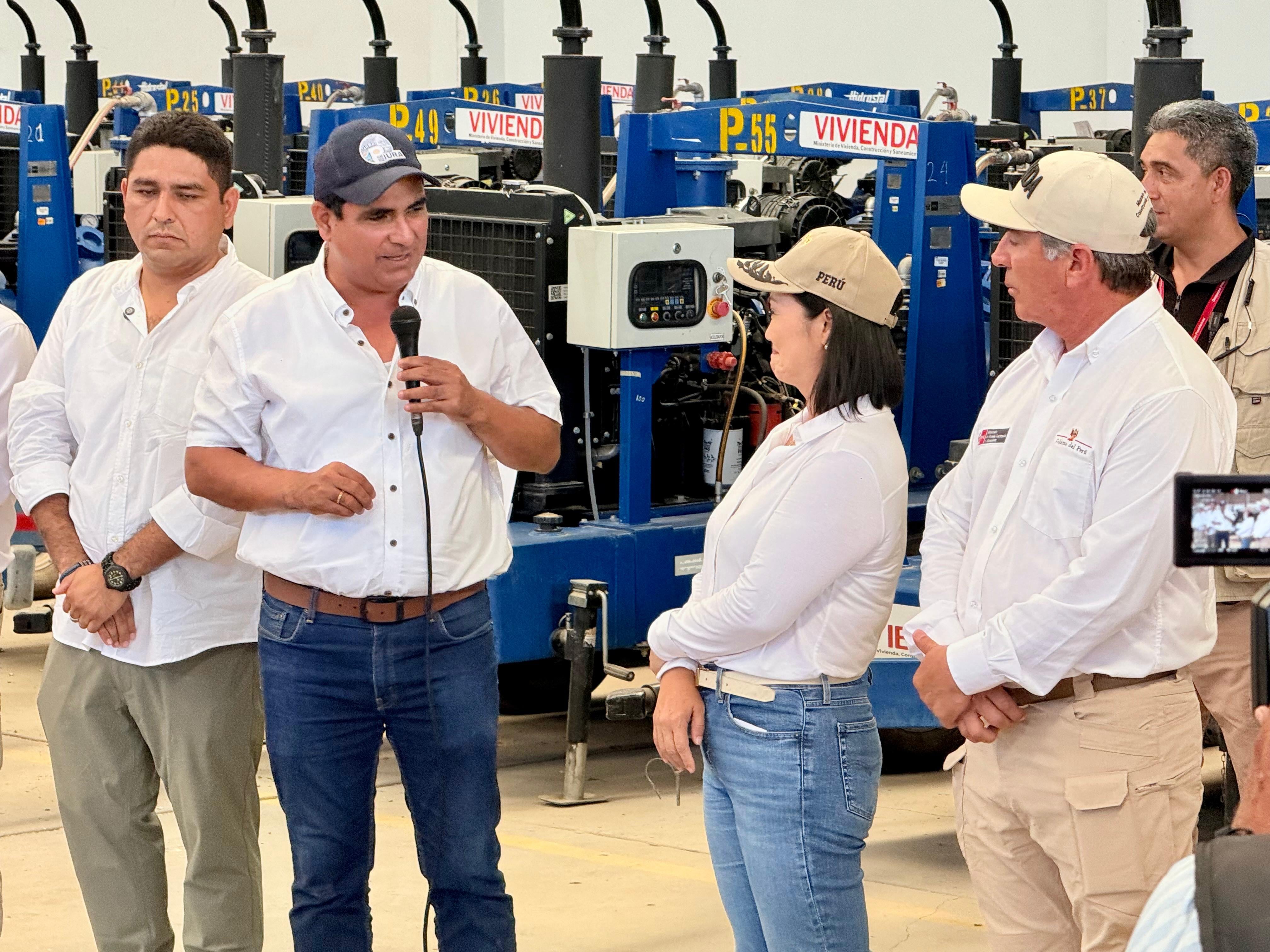 Piura: Neyra anuncia 70 motobombas para reforzar prevención ante Fenómeno El Niño