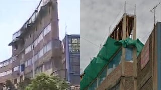 ¡El colmo! Edificio en Av. Abancay desafía normas y preocupa ante fuerte sismo (VIDEO)