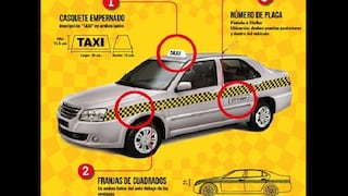 Tres tips para identificar un taxi formal