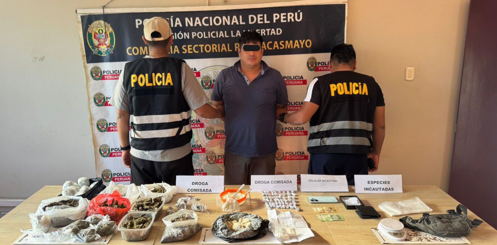 Operativo en la Panamericana Norte permitió la captura de una persona que trasladaba estupefacientes.