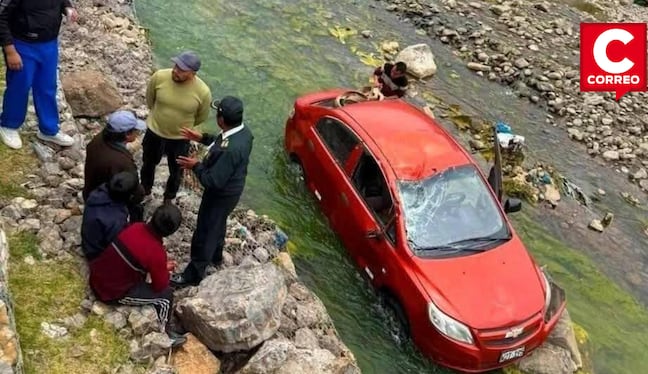 Huancavelica: adulto mayor cae al río tras confundir freno con acelerador
