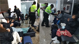 Policías brindan alimentos a pasajeros varados en aeropuerto de Cusco (VIDEOS)